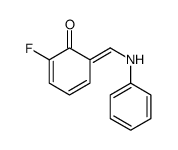 6-(anilinomethylidene)-2-fluorocyclohexa-2,4-dien-1-one Structure