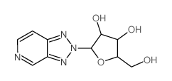 2-(hydroxymethyl)-5-(3,7,8,9-tetrazabicyclo[4.3.0]nona-2,4,6,9-tetraen-8-yl)oxolane-3,4-diol结构式