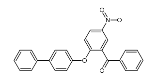 2-biphenyl-4-yloxy-5-nitro-benzophenone Structure