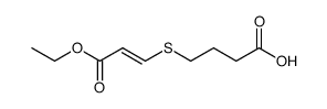 trans-3-(3'-Carboxypropylthio)acrylsaeureethylester Structure