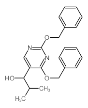 1-[2,4-bis(phenylmethoxy)pyrimidin-5-yl]-2-methyl-propan-1-ol结构式