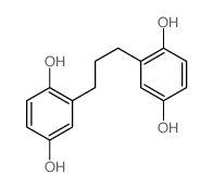 2-[3-(2,5-dihydroxyphenyl)propyl]benzene-1,4-diol Structure