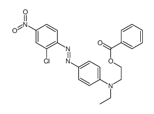 2-[4-[(2-chloro-4-nitrophenyl)diazenyl]-N-ethylanilino]ethyl benzoate Structure