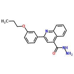2-(3-Propoxyphenyl)-4-quinolinecarbohydrazide结构式