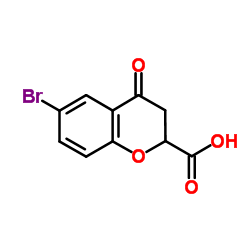 6-Bromo-4-oxo-2-chromanecarboxylic acid结构式