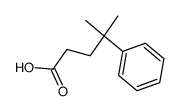 4-Methyl-4-phenylpentanoic acid structure