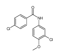 4-Chloro-N-(3-chloro-4-methoxyphenyl)benzamide Structure