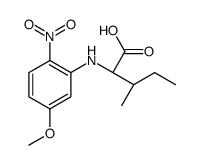 (2S,3S)-2-(5-methoxy-2-nitroanilino)-3-methylpentanoic acid结构式