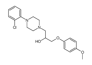 1-[4-(2-chlorophenyl)piperazin-1-yl]-3-(4-methoxyphenoxy)propan-2-ol Structure