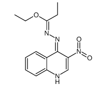ethyl N-(3-nitroquinolin-4-yl)propanehydrazonate结构式