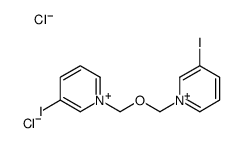 3-iodo-1-[(3-iodopyridin-1-ium-1-yl)methoxymethyl]pyridin-1-ium,dichloride Structure