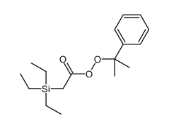 2-phenylpropan-2-yl 2-triethylsilylethaneperoxoate结构式