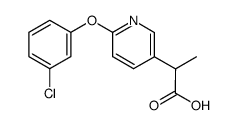 2-[6-(3-chloro-phenoxy)-pyridin-3-yl]-propionic acid Structure