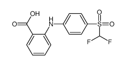 2-[4-(difluoromethylsulfonyl)anilino]benzoic acid Structure