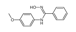 N-(4-methoxyphenyl)benzamide oxime结构式
