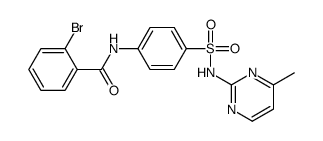 2-bromo-N-[4-[(4-methylpyrimidin-2-yl)sulfamoyl]phenyl]benzamide Structure