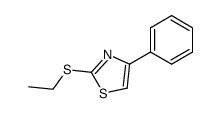 2-(ethylthio)-4-phenylthiazole structure