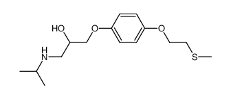 3-isopropylamino-1-[4-(2-methylthioethoxy)-phenoxy]-2-propanol结构式