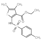 Ethyl 4,5-dimethyl-2-(((4-methylphenyl)sulfonyl)amino)-3-thiophenecarboxylate Structure