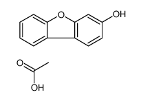 acetic acid,dibenzofuran-3-ol Structure