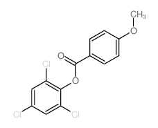 (2,4,6-trichlorophenyl) 4-methoxybenzoate structure