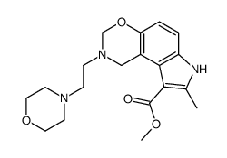 methyl 1,2,3,7-tetrahydro-8-methyl-2-(2-morpholinoethyl)pyrrolo[3.2-f][1,3]benzoxazine-9-carboxylate Structure