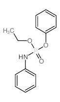 N-(ethoxy-phenoxy-phosphoryl)aniline structure