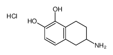 6-amino-5,6,7,8-tetrahydronaphthalene-1,2-diol,hydrochloride Structure