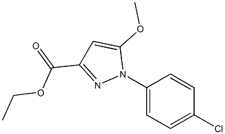 1-(4-chloro-phenyl)-5-methoxy-1H-pyrazole-3-carboxylic acid ethyl ester Structure