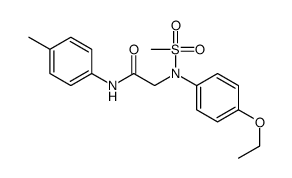 2-(4-ethoxy-N-methylsulfonylanilino)-N-(4-methylphenyl)acetamide Structure