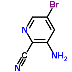 3-氨基-5-溴吡啶-2-甲腈结构式
