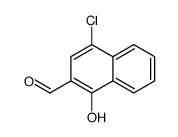 4-chloro-1-hydroxynaphthalene-2-carbaldehyde结构式