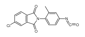 N-(4-isocyanato-o-tolyl)-4-chlorophthalimide结构式