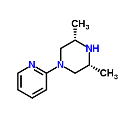 Piperazine, 3,5-dimethyl-1-(2-pyridinyl)-, cis- (9CI)结构式