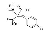 2-(4-chlorophenoxy)-3,3,3-trifluoro-2-trifluoromethylpropionic acid Structure