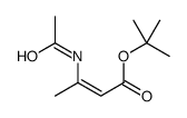 tert-butyl 3-acetamidobut-2-enoate结构式
