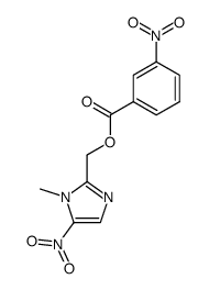 1-methyl-5-nitro-2-(3-nitro-benzoyloxymethyl)-1H-imidazole Structure