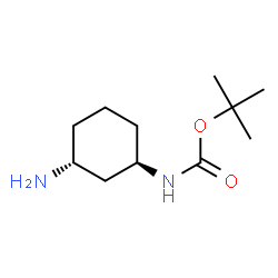 Carbamic acid, [(1R,3R)-3-aminocyclohexyl]-, 1,1-dimethylethyl ester, rel- (9CI) picture