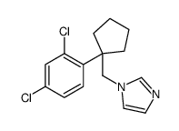 1-[[1-(2,4-dichlorophenyl)cyclopentyl]methyl]imidazole Structure