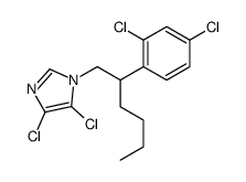 4,5-dichloro-1-[2-(2,4-dichlorophenyl)hexyl]imidazole结构式