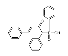 (2-oxo-1,4-diphenylbut-3-enyl)-phenylphosphinic acid Structure