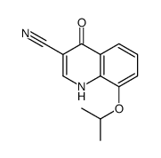 4-羟基-8-(1-甲基乙氧基)-3-喹啉甲腈结构式