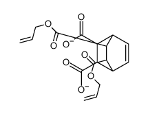 2,3-bis(prop-2-enoxycarbonyl)bicyclo[2.2.2]oct-7-ene-5,6-dicarboxylate结构式