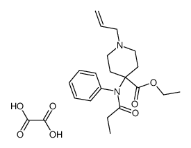 1-Allyl-4-(N-propionylanilino)piperidin-4-carbonsaeure-ethylester-oxalat Structure