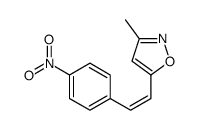 3-methyl-5-[2-(4-nitrophenyl)ethenyl]-1,2-oxazole结构式