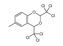 6-methyl-2,4-bis(trichloromethyl)-4H-1,3-benzodioxine Structure