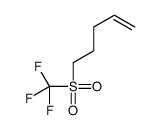 5-(trifluoromethylsulfonyl)pent-1-ene结构式