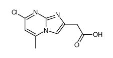 (7-chloro-5-methyl-imidazo[1,2-a]pyrimidin-2-yl)-acetic acid Structure