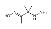 N-(3-hydrazinyl-3-methylbutan-2-ylidene)hydroxylamine Structure