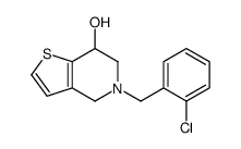 5-[(2-chlorophenyl)methyl]-6,7-dihydro-4H-thieno[3,2-c]pyridin-7-ol结构式